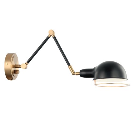 Matteo Lighting Blare Swing Arm Wall Sconce (S00721AGBK 305XPXY) S00721AGBK